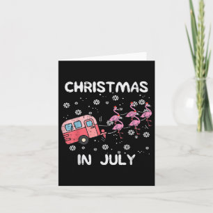 Tarjeta Navidades En Julio Cam De Verano De Trailer Flamin
