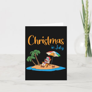 Tarjeta Navidades En Julio De La Divertida sandía Santa Ea