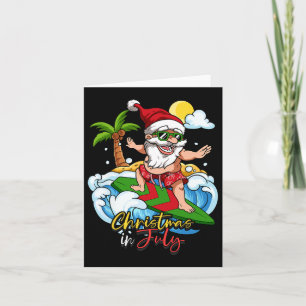 Tarjeta Navidades En Julio De Vacaciones De Verano De Surf