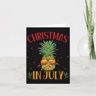 Tarjeta Navidades En Julio De Verano De La Piña