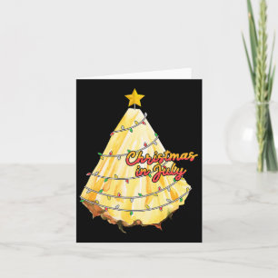 Tarjeta Navidades En Julio Del Verano Del Árbol De Navidad
