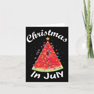 Tarjeta Navidades En Julio Diseño De Verano Melón Navidade