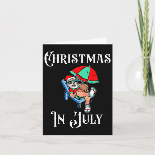 Tarjeta Navidades En Julio En El Día De La Independencia D