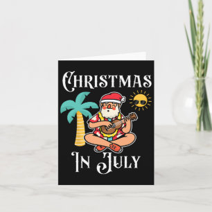 Tarjeta Navidades En Julio En El Día De La Independencia D