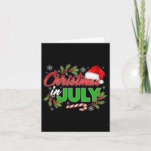Tarjeta Navidades En Julio Feliz Navidad Verano Gracioso S