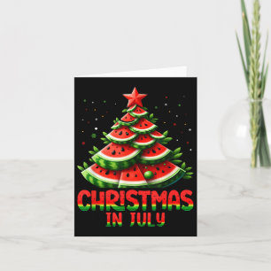 Tarjeta Navidades En Julio Hombres De Verano De Árboles De