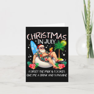 Tarjeta Navidades En Julio Palm Tree Beach Summer Hawaii S
