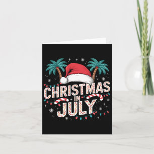 Tarjeta Navidades En Julio Santa Hat Graciosos Xmas Hombre