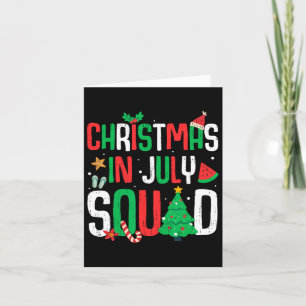 Tarjeta Navidades En Julio Squad Funny Vacaciones De Playa