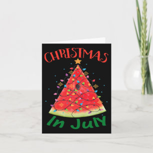 Tarjeta Navidades En Julio Tee Melon Árbol De Navidad