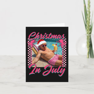 Tarjeta Navidades En Julio Trump Divertido Chillin Santa H