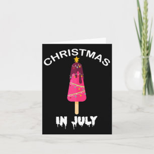 Tarjeta Navidades En Julio Verano Popsicle