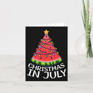Tarjeta Navidades En Julio Watermelon Xmas Árboles Hombres