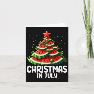 Tarjeta Navidades En Julio Watermelon Xmas Tree Mens Mujer