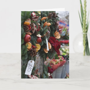Tarjeta Navidades en King's Road, Chelsea, Londres Reino U