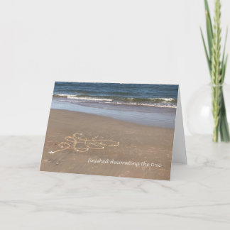 Tarjeta Navidades en la playa......