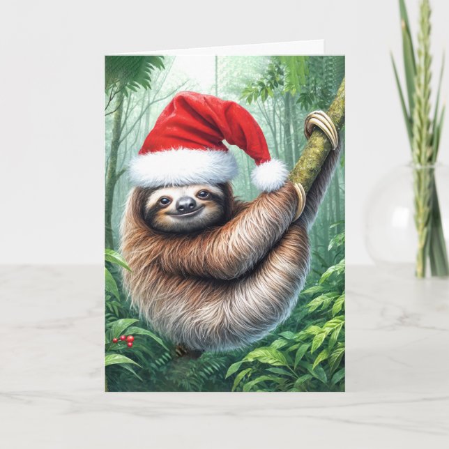 Tarjeta Navidades En La Selva Tropical (Anverso)