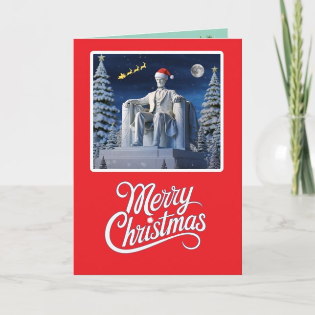 Tarjeta Navidades en memoria de Lincoln (Anverso)