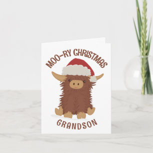 Tarjeta Navidades en moo-ry lindo y conmovedor nieto de va