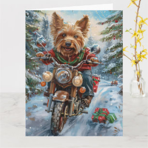 Tarjeta Navidades en motocicleta de Australia
