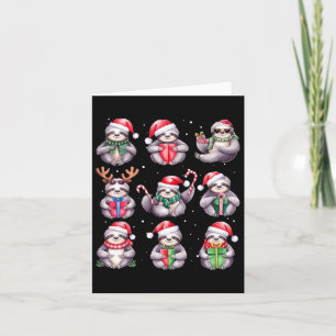 Tarjeta Navidades eslovacos iluminan divertidas lemas sobr