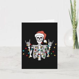Tarjeta Navidades Esquetón Rocker Envuelto En Luces De Nav