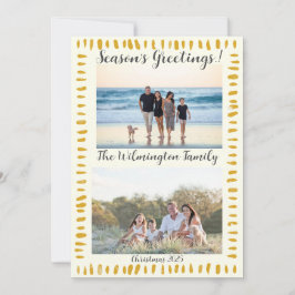 Tarjeta Navidades estacionales de fotografía de la familia