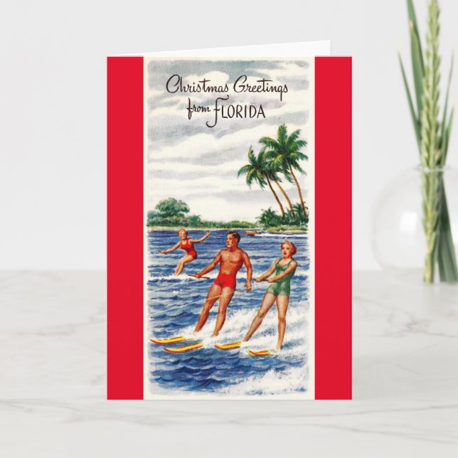 Tarjeta Navidades estilo Florida (Anverso)