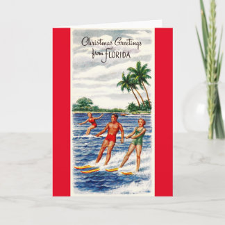 Tarjeta Navidades estilo Florida