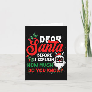 Tarjeta Navidades Estimados Papá Noel Puedo Explicar Cuánt