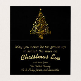 Tarjeta Navidades Eve Gold Tree