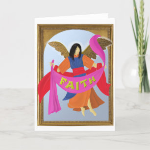 Tarjeta Navidades FAITH Angel (interior en blanco)