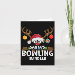 Tarjeta Navidades Familia Santa Boina de reno Pajama