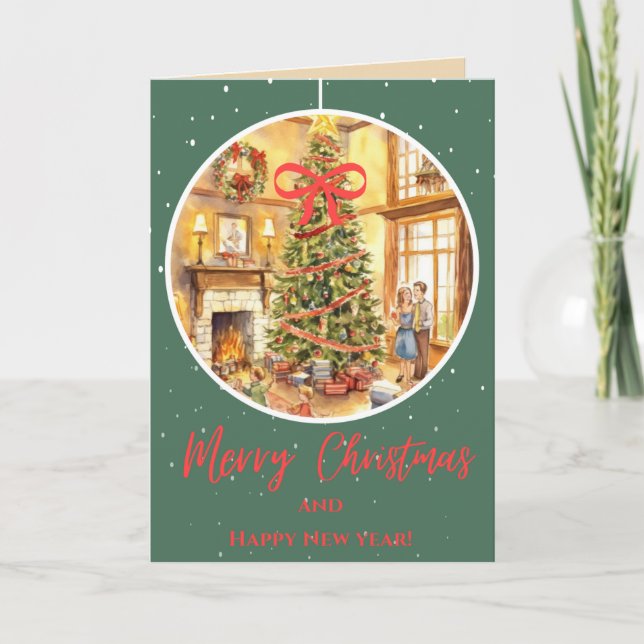 Tarjeta Navidades familiares (Anverso)