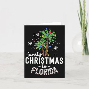 Tarjeta Navidades Familiares En Florida Palm Trees Xmas Be