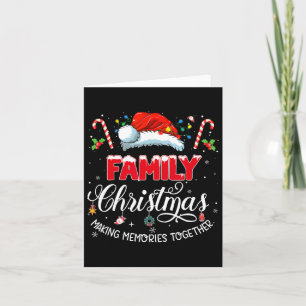 Tarjeta Navidades familiares haciendo que los Recuerdos ju