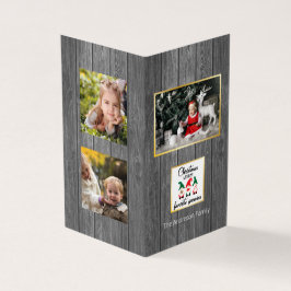 Tarjeta Navidades Favoritos Gnomies Foto de la familia de 