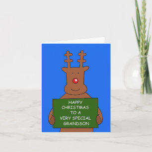 Tarjeta Navidades felices a nietos