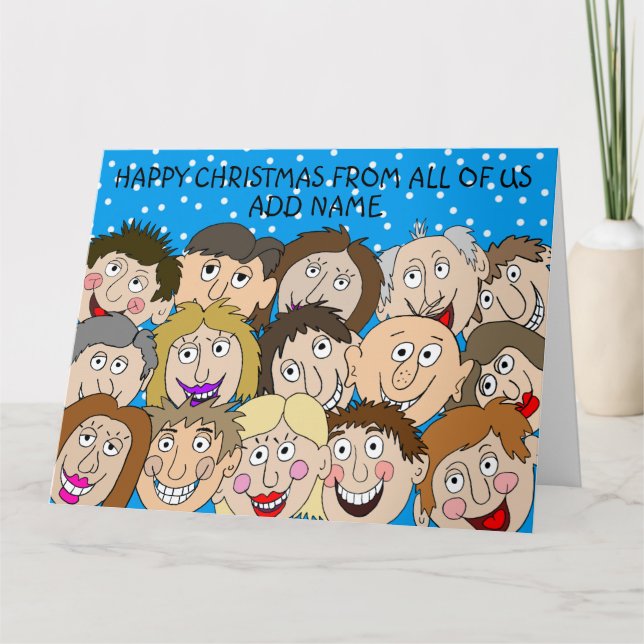Tarjeta Navidades felices de todos nosotros (Anverso)