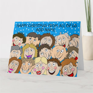 Tarjeta Navidades felices de todos nosotros