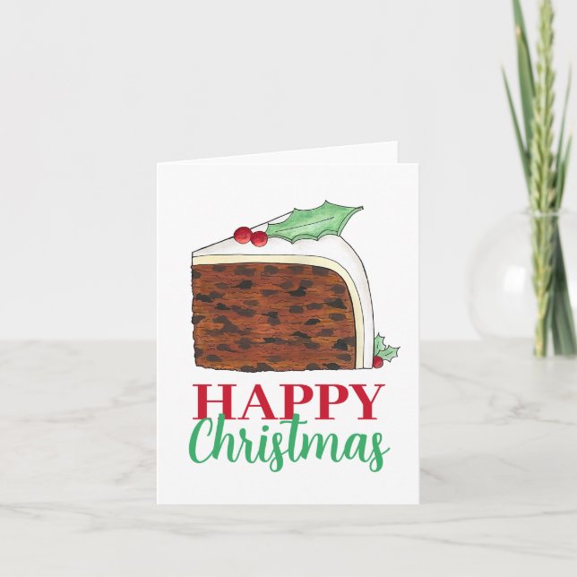 Tarjeta Navidades felices Gran Bretaña Festividad de Paste (Anverso)