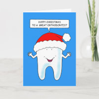 Navidades felices ortodoncistas hablando dientes