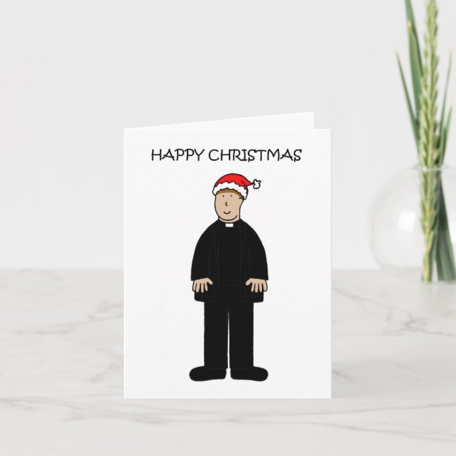 Tarjeta Navidades felices para pastor masculino (Anverso)
