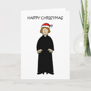 Tarjeta Navidades felices pastora vicario