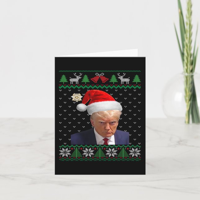 Tarjeta Navidades feos de Donald Trump (Anverso)
