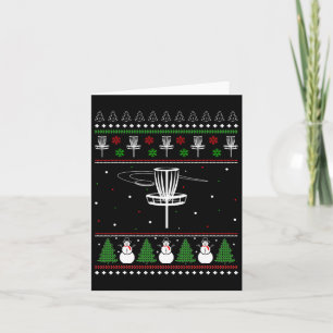 Tarjeta Navidades feos del disco de golf sudan regalos de 