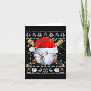 Tarjeta Navidades feos Sweater S Men Niños Béisbol Pl
