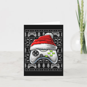 Tarjeta Navidades feos Video Game Controller Navidad Gam