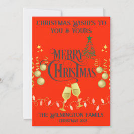 Tarjeta Navidades Festividad Muy Merry