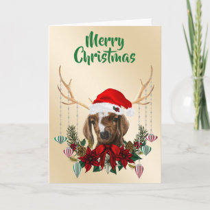 Tarjeta Navidades festivos Boer Goat Niño